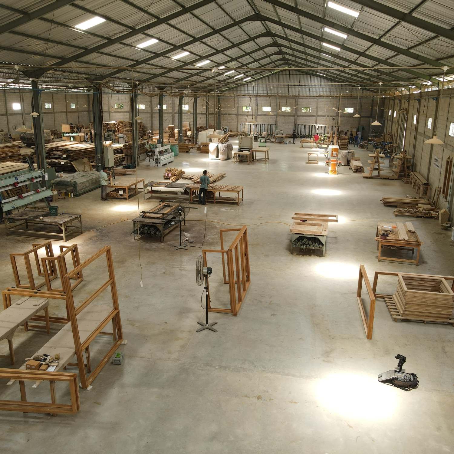 Inside the Jatiora Lux manufacturing facility in Jepara.